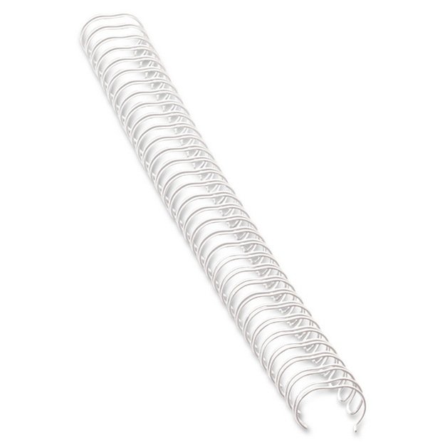 Metalinė įri&scaron;imo spiralė, 6 mm, Balta (dėž.-100 vnt.)