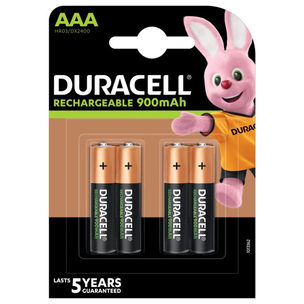 „Duracell Recharge 900 mAh“ AAA baterijos, 4 baterijų pakuotė 1