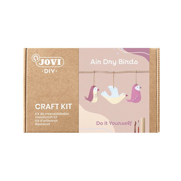 JOVI DIY molio lipdymo rinkinys BIRDS su savaime džiūstančiu moliu 2