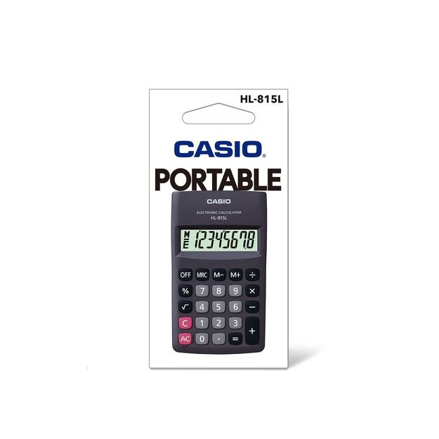Kišeninis kaičiuotuvas CASIO HL-815L, 69.5 x 118 x 18 mm, juoda 1