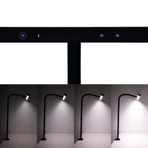 LED stalinis &scaron;viestuvas MAUL Gate, ekranui ap&scaron;viesti, juodas 3