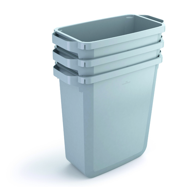 &Scaron;iuk&scaron;lių dėžė rū&scaron;iavimui DURABIN&reg; 60L stačiakampė, pilka sp. (dangtis perkamas atskirai) 2
