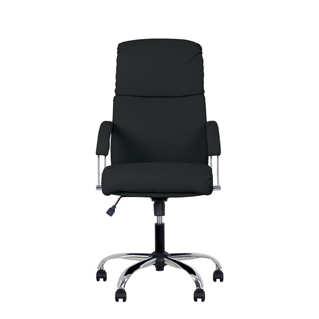 Vadovo kėdė  NOWY STYL NADIR STEEL Chrome, juodos sp. odos imitacija 2