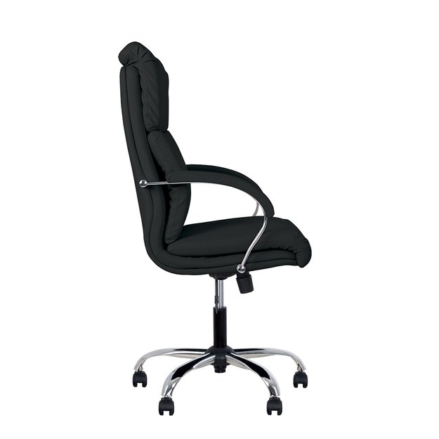 Vadovo kėdė  NOWY STYL NADIR STEEL Chrome, juodos sp. odos imitacija 3