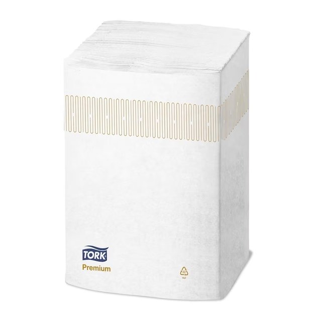 Servetėlės TORK Premium N4 21.6 x 16.5 cm, dviejų sluoksnių, 1000 vnt, baltos 1