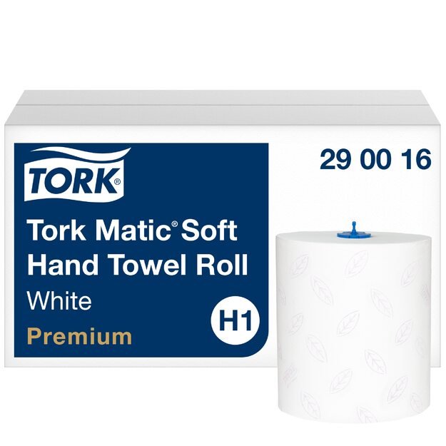 Popieriniai rankšluosčiai  TORK PREMIUM EXTRA SOFT H1, 290016, 2 sl., 21 cm x 100 m, balta sp. 2