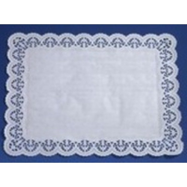 Padėkliukai, popieriniai, karpyti, balti, 46 x 36 cm, 100 vnt.