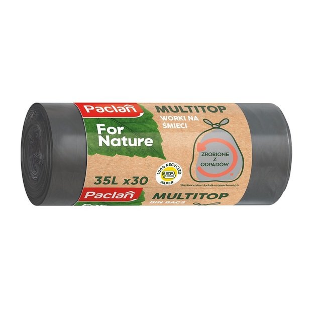 Šiukšlių maišai PFN PACLAN Multitop, 35 l, 30 vnt, 18 mic.