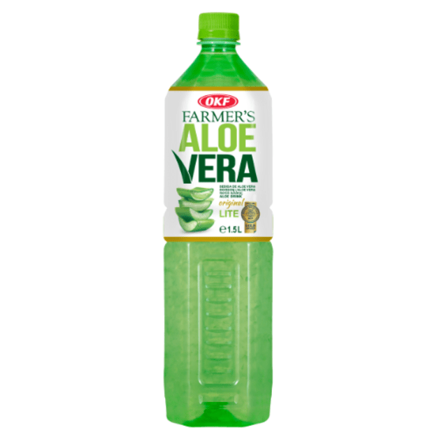 Aloe vera gėrimas, OKF FARMERS, su baltųjų vynuogių sultimis, 1,5 l