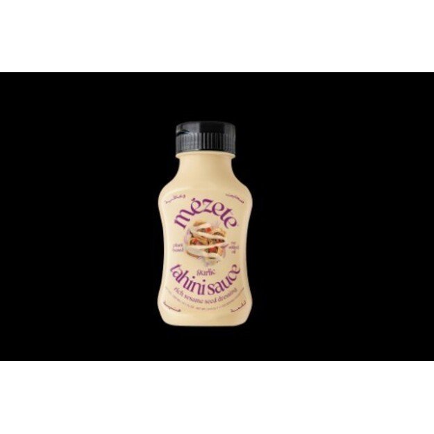 Padažas MEZETE Tahini, gurmani&scaron;kas, su sezamo sėklomis ir česnakais, 315g