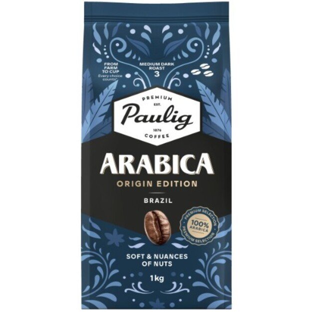 Kavos pupelės PAULIG Arabica Origin Edition Brazil, 1kg