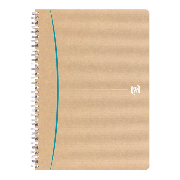 Sąsiuvinis su spirale OXFORD Touareg, A4, perdibto popier., 180 lapų, langeliais 4