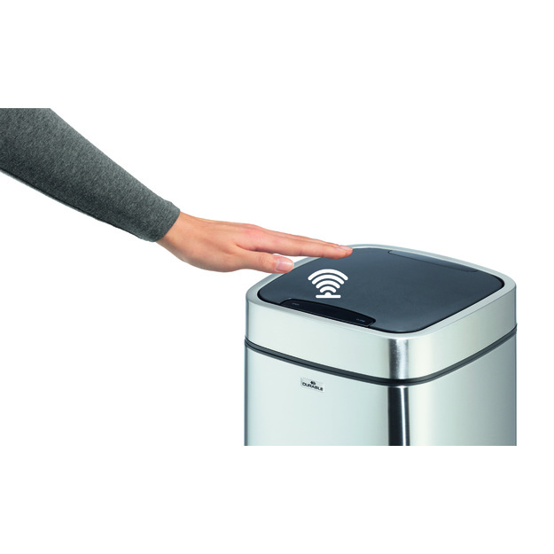 Sensorinė šiukšlių dėžė NO TOUCH 21L, sidabrinė sp. 2