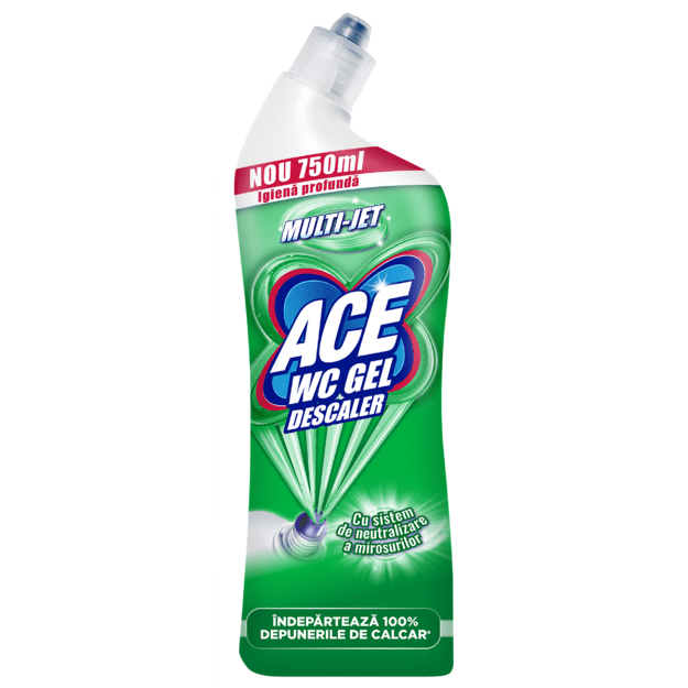 Gelinis tualeto valiklis ACE DESCALER, 750 ml