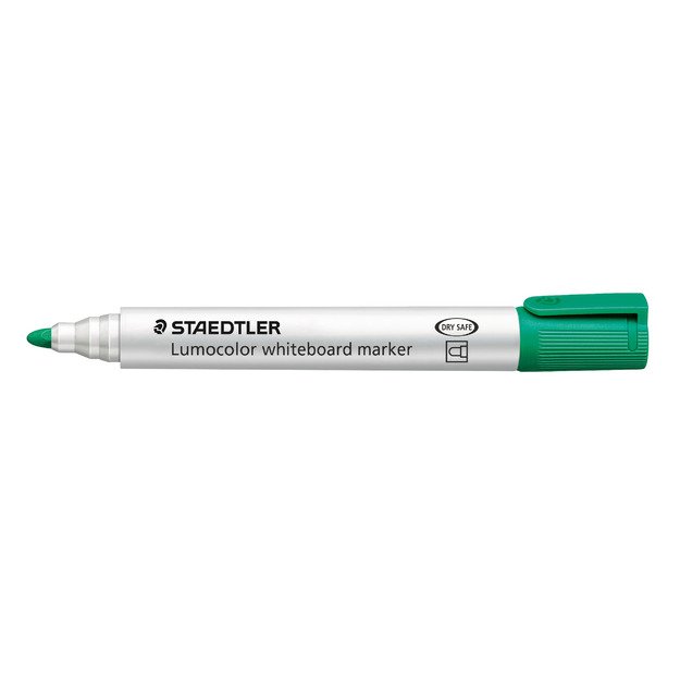 Žymeklis baltai lentai STAEDTLER LUMOCOLOR 351, 2 mm, ŽALIA 2