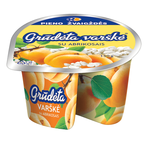 GRŪDĖTA var&scaron;kė, su abrikosais, 150 g