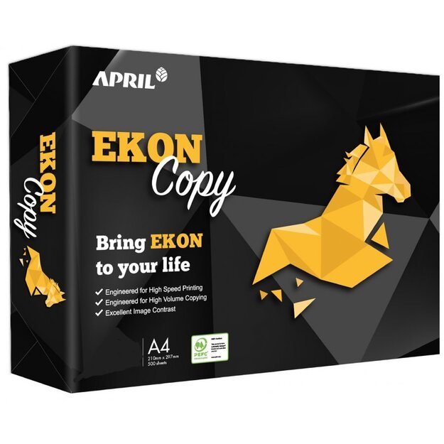 Biuro popierius EKON COPY, A4, 70 g/m2, 500 lapų