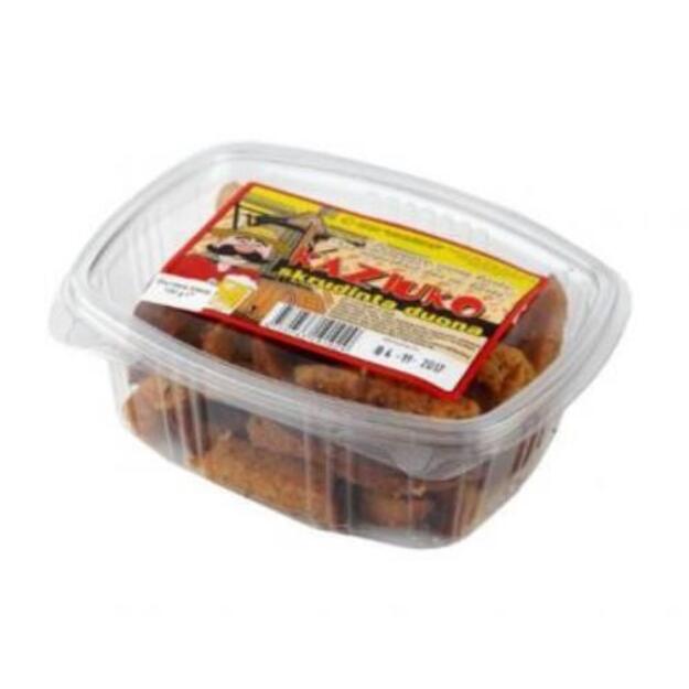 Skrudinta duona Kaziuko, riekelėmis, indelyje, 600 g