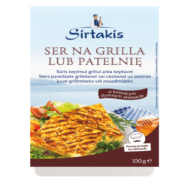 Sūris SIRTAKIS, kepimui, su BBQ, 45% riebumo, 100 g