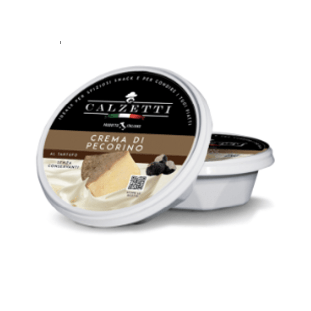 Tepamas Pecorino sūrio kremas CALZETTI, su juodaisiais trumais, 125 g