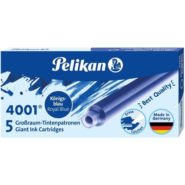 Ra&scaron;alo kapsulės PELIKAN, 5 vnt., mėlynos spalvos