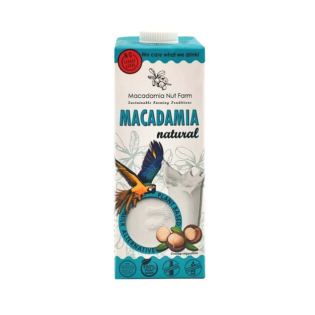 Makadamijų rie&scaron;utų gėrimas, MACADAMIA NUT FARM, Natural, 1 l