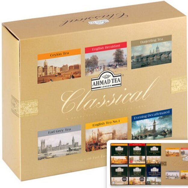 Juodoji arbata AHMAD CLASSICAL SELECTION, vokeliuose, 60 vnt.x 2 g