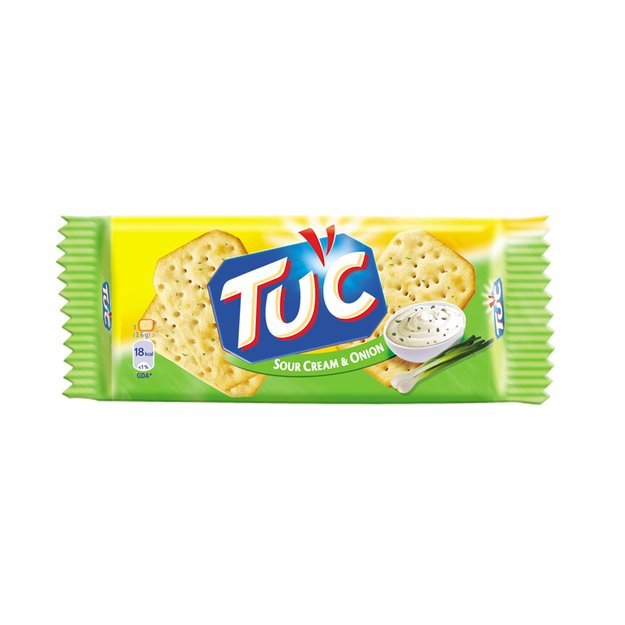 Sausainiai TUC, grietinės ir svogūnų skonio, 100 g