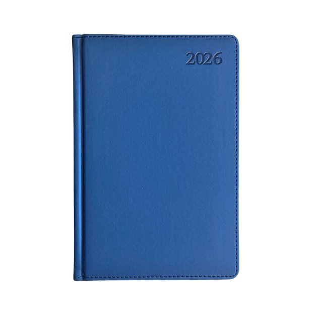 Kalendorius EXTRA SHINE, 2026, PU, A5, mėlyna LT