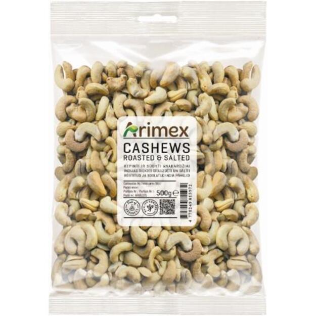 Anakardžių riešutai ARIMEX, kepinti ir sūdyti, 500 g 1