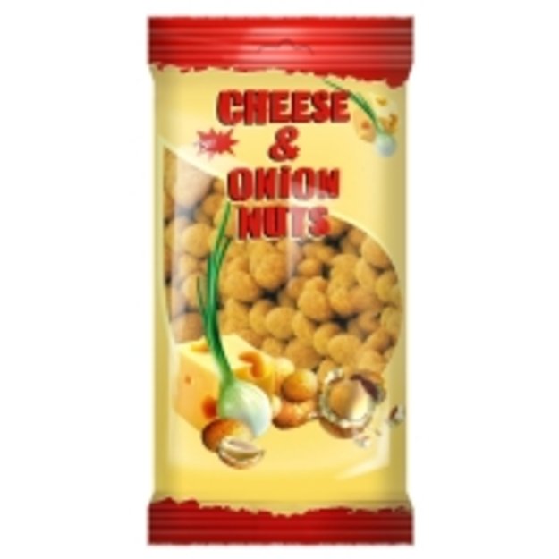 Žemės riešutai JĖGA su sūriu ir svogūnais, 200 g