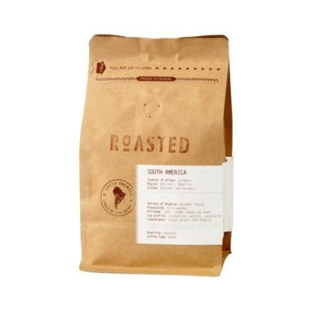 Kavos pupelės ROASTED Espresso, Colombia Medellin Excelso, 100% rū&scaron;inė Arabika, 250 g