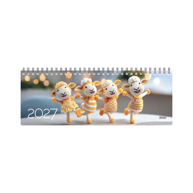 Kalendorius MEMO Dancing Queens  2027, 290 x 110 mm, kartoninis