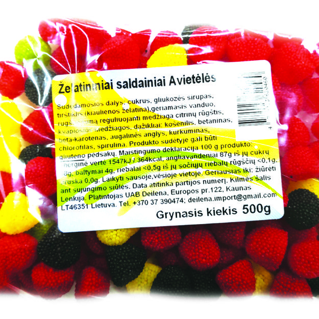 Guminukai AVIETĖLĖS, 0,5 kg