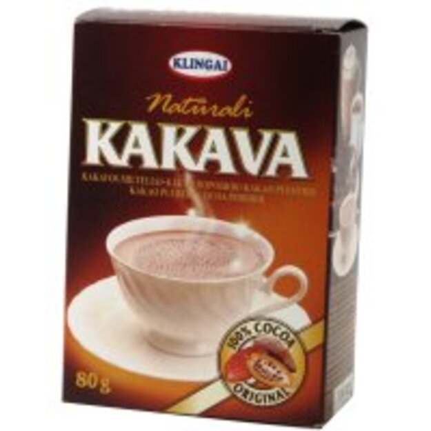 Natūrali kakava KLINGAI, 80 g 1