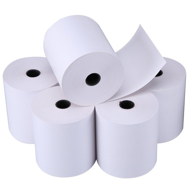 Terminė kasos juosta 110x25m/12mm, 55g/m2, 6 vnt/pak