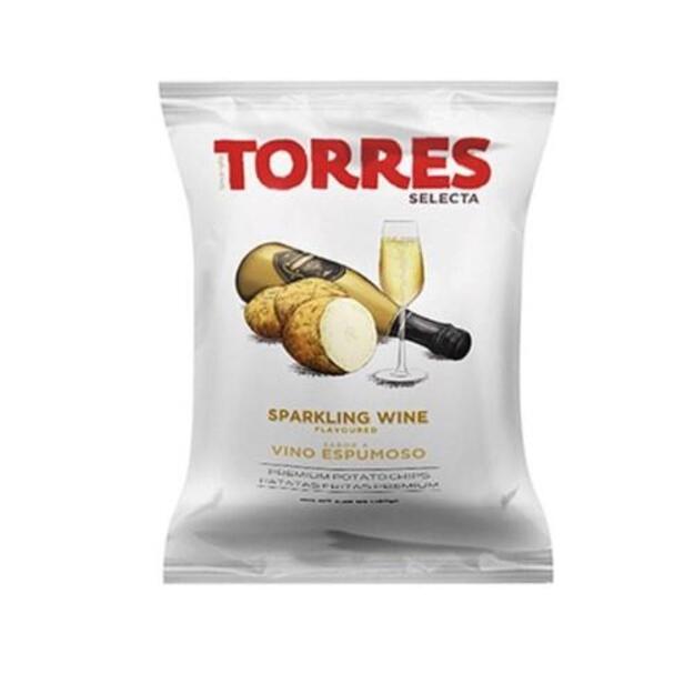 Bulvių traškučiai, TORRES, putojančio vyno skonio, 150 g. 1