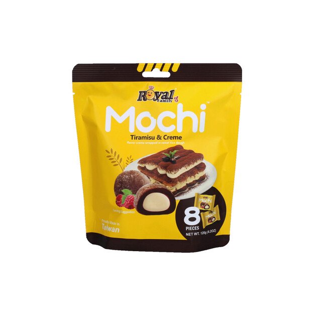 Močiai ROYAL FAMILY, tiramisu skonio, 120 g