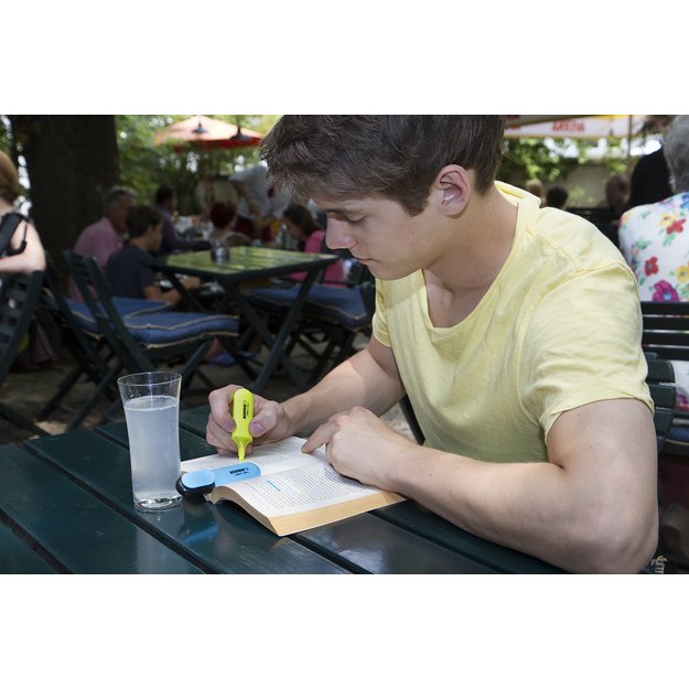 Teksto žymeklis KORES BRIGHT LINER, geltona 2