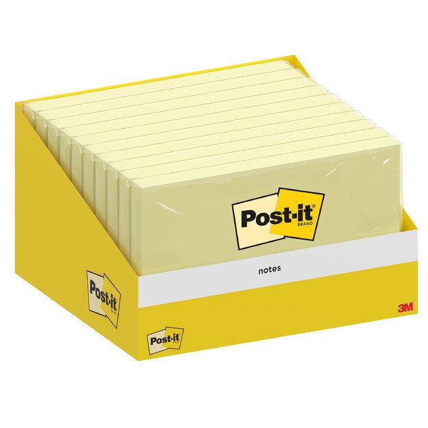 Lipnūs lapeliai Post-it® Z-Notes, 76 x 127 mm, 100 lapelių, kanarėlės geltona 1