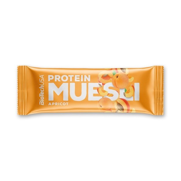 Baltyminis batonėlis BioTechUSA Muesli Bar, su abrikosais, 30 g