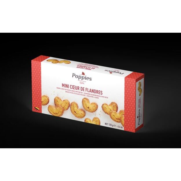 Sausainiai POPPIES Mini palmiers, 125 g