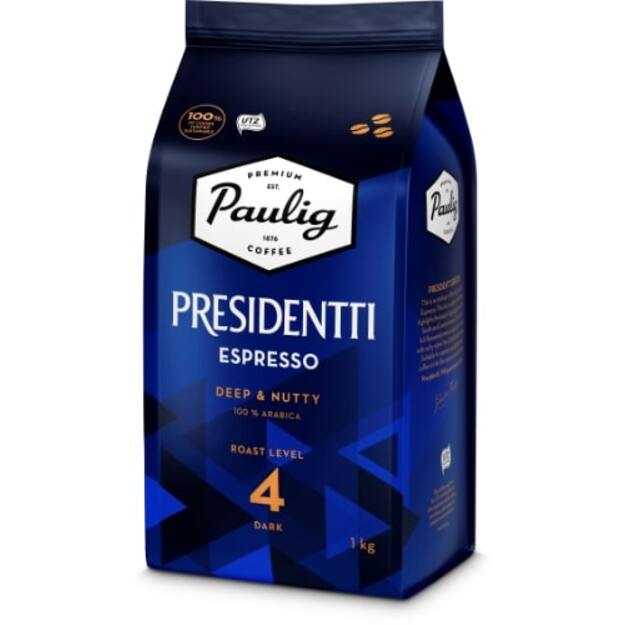 Kavos pupelės PAULIG PRESIDENTTI Espresso, 1 kg