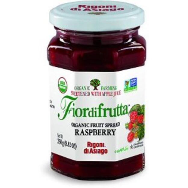 Užtepas FIORDIFRUTTA, aviečių, ekologiškas, 60%, 250 g LT-EKO-001