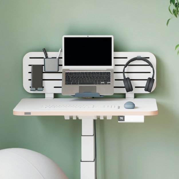 Perforuota sienelė LEITZ tvirtinama prie stalo su nešiojamojo kompiuterio laikikliu, 80x25 cm 1