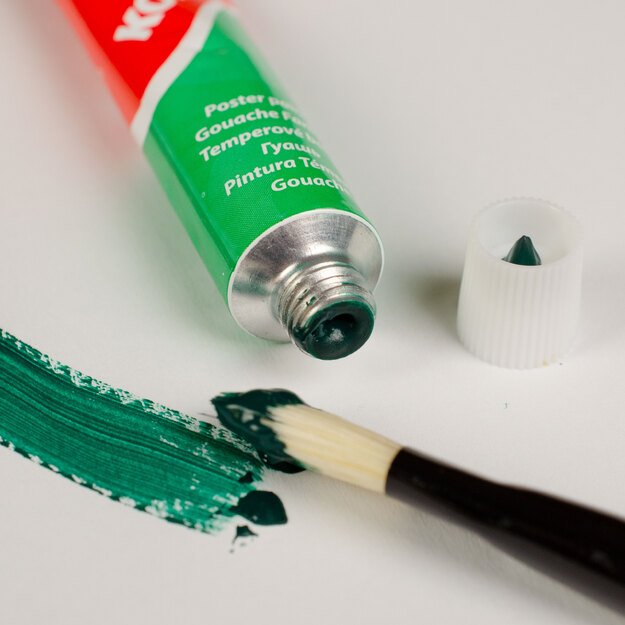 Tempera dažai KORES, 12 ml tubelėse, 12 spalvų rinkinys 3