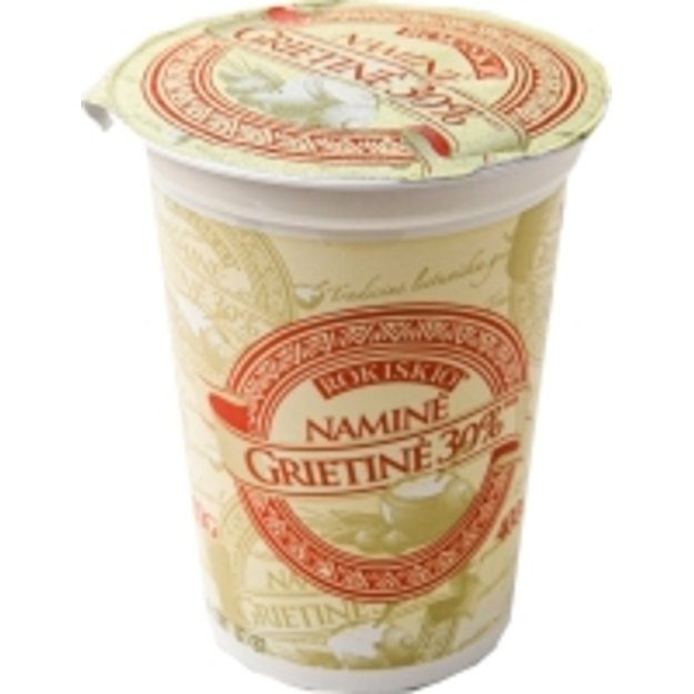 Grietinė ROKIŠKIO NAMINĖ, 30%, 400 g