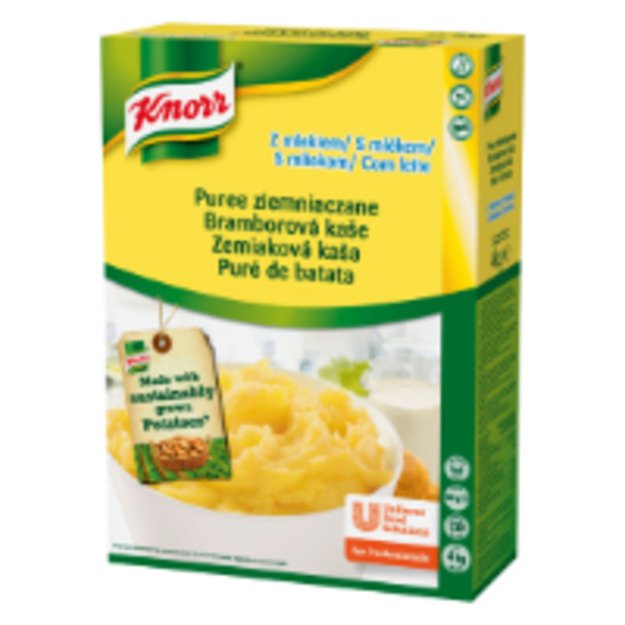 Bulvių piurė KNORR, su pienu, 4 kg
