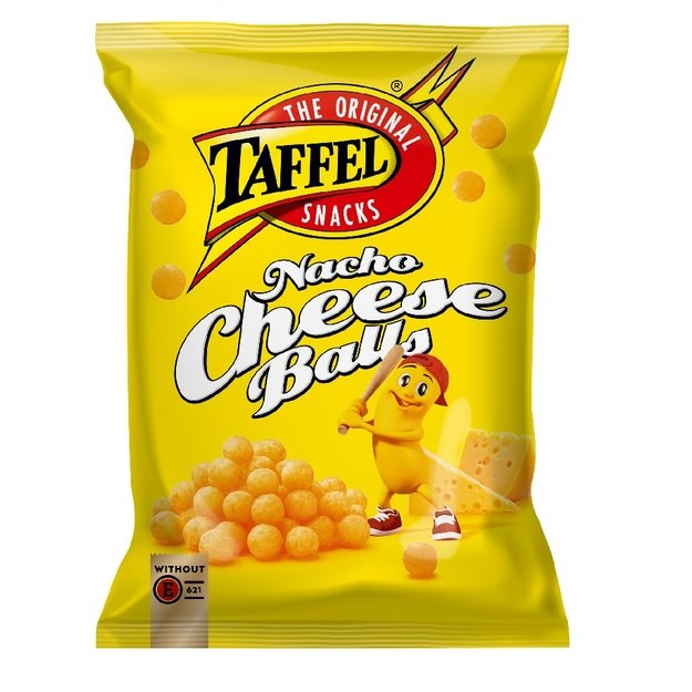 Kukurūzų traškučiai TAFFEL, Nacho Cheese Balls, 260g