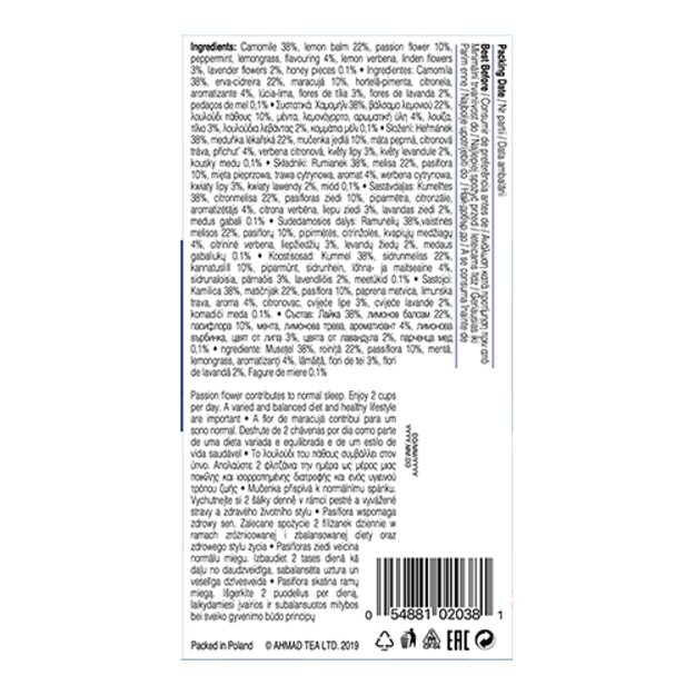 Ahmad Tea Natūrali arbata   Sleep  , vokeliuose su siūlu, 20 vnt. 4